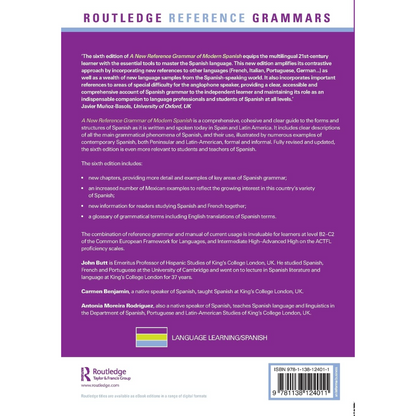 A New Reference Grammar of Modern Spanish (Routledge Reference Grammars) - 6th Edition