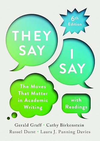 THEY SAY I SAY WITH READINGS