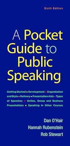 POCKET GUIDE TO PUBLIC SPEAKING