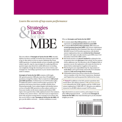 Strategies & Tactics for the MBE (Bar Review) - 7th Edition
